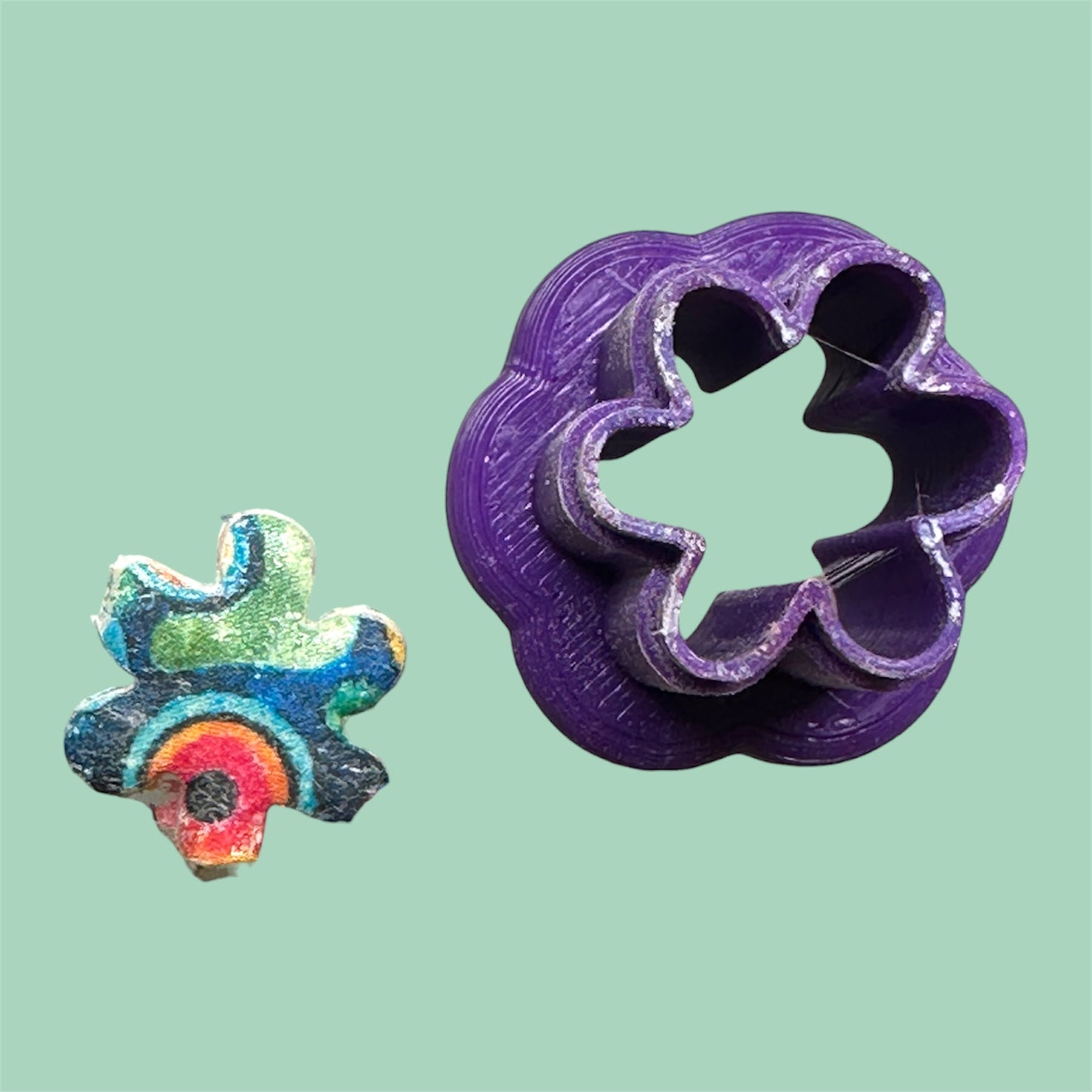 12Pc Assorted Organic Shape Slab or Stud 13mm Polymer Clay Cutter Set