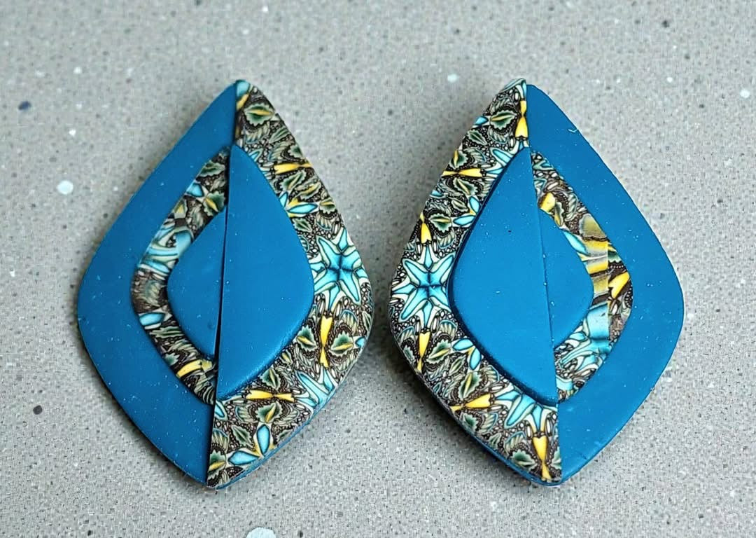 Rounded Diamond Outline Polymer Clay Cutter 7 Sizes You Choose