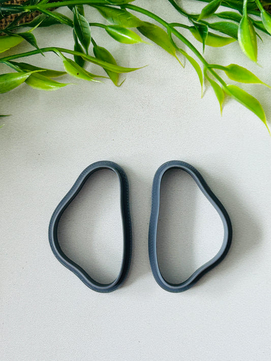 2pc Sea Glass Outline Cutter Set Polymer Clay Cutter 6 Sizes You Choose