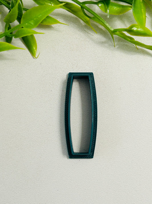 Convex Thin Rectangle Outline Polymer Clay Cutter 6 Sizes You Choose
