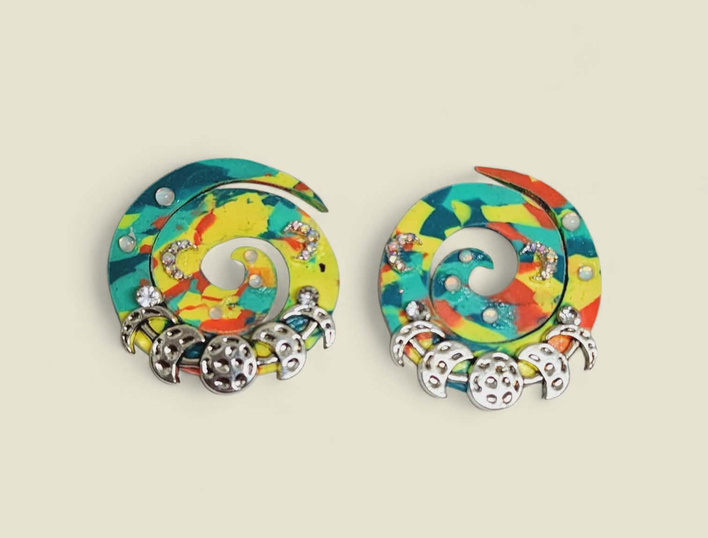 2pc Round Spiral Outline Cutter Set Polymer Clay Cutter 7 Sizes You Choose