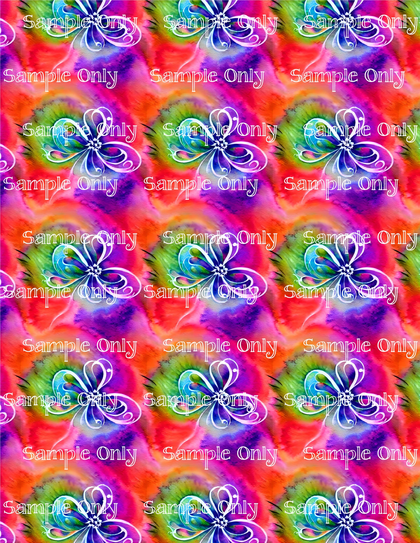 Fantasy Psychedelic Swirl Image Sheet For Polymer Clay Transfer Decal DIGITAL FILE OR PRINTED PS11