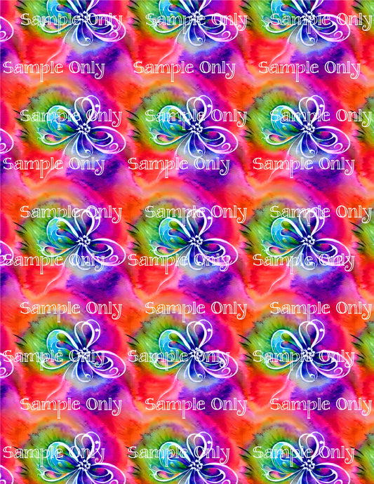 Fantasy Psychedelic Swirl Image Sheet For Polymer Clay Transfer Decal DIGITAL FILE OR PRINTED PS11