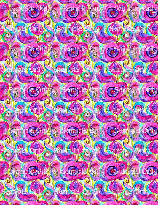 Funky Flowers Image Sheet For Polymer Clay Transfer Decal DIGITAL FILE OR PRINTED FFL02
