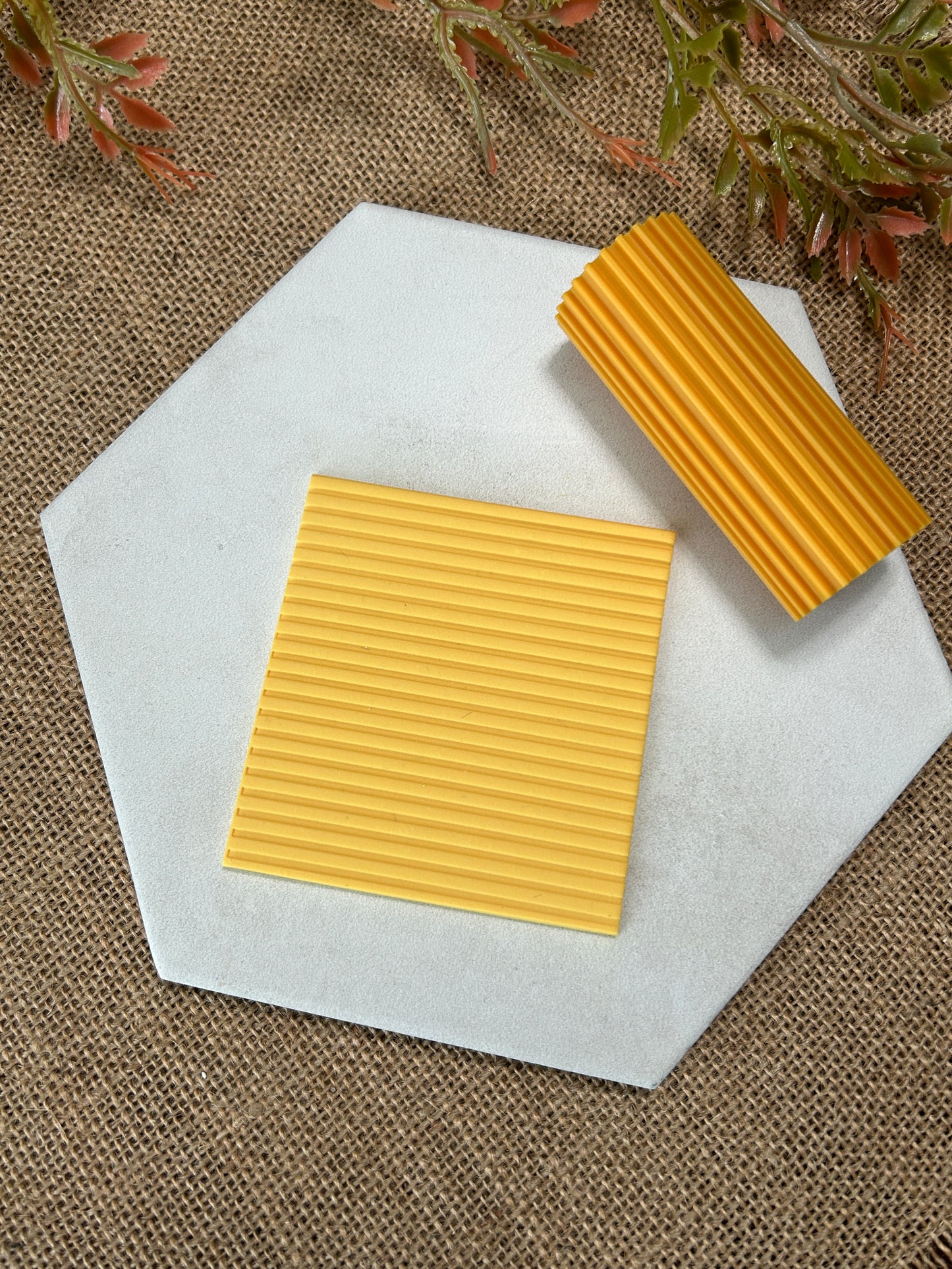 Striped Line Pattern Texture Roller For Polymer Clay
