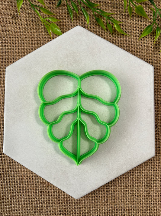 Lovely Leaf Trinket Dish Imprinted Polymer Clay Cutter