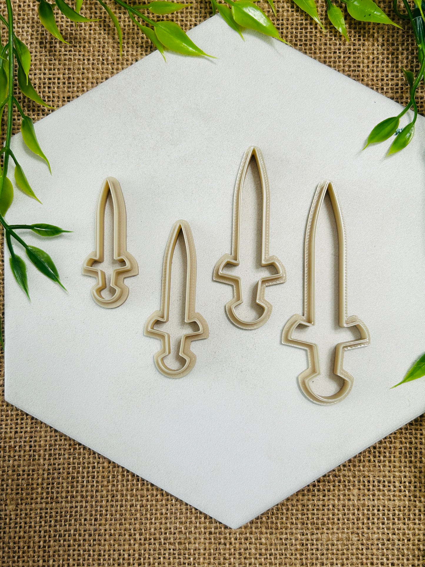 Sword Outline Polymer Clay Cutter 8 Sizes You Choose