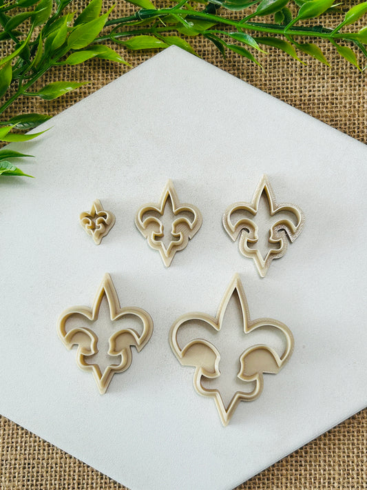 Fleur De Lis Outline Polymer Clay Cutter 7 Sizes You Choose