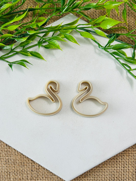 2pc Swan Outline Cutter Set Polymer Clay Cutter 4 Sizes You Choose