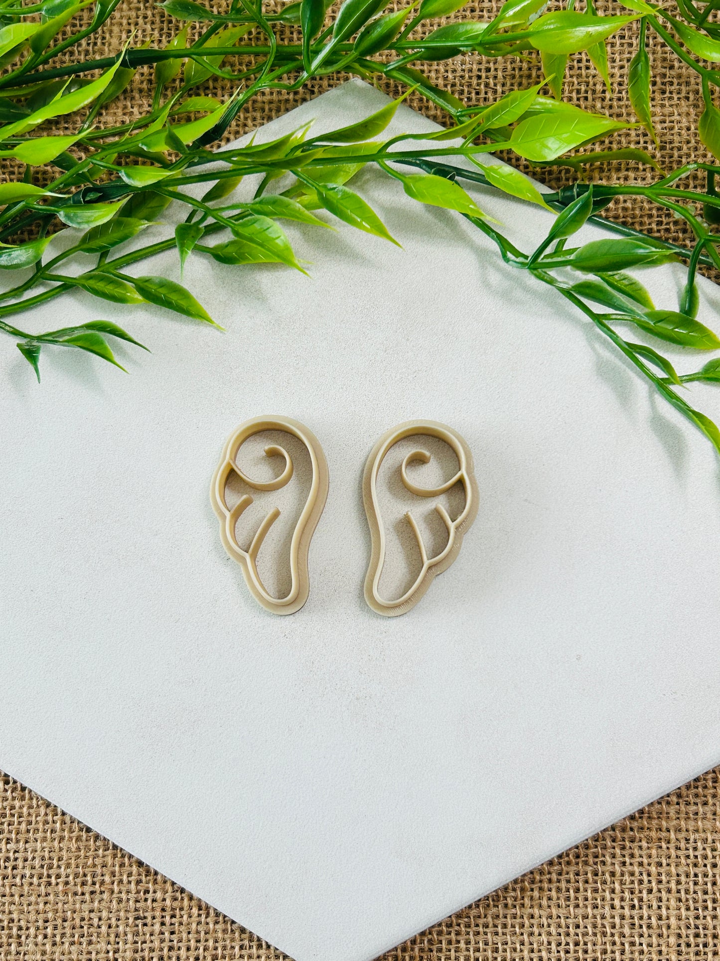 2pc Angel Wings Imprint Cutter Set Polymer Clay Cutter 2 Sizes You Choose