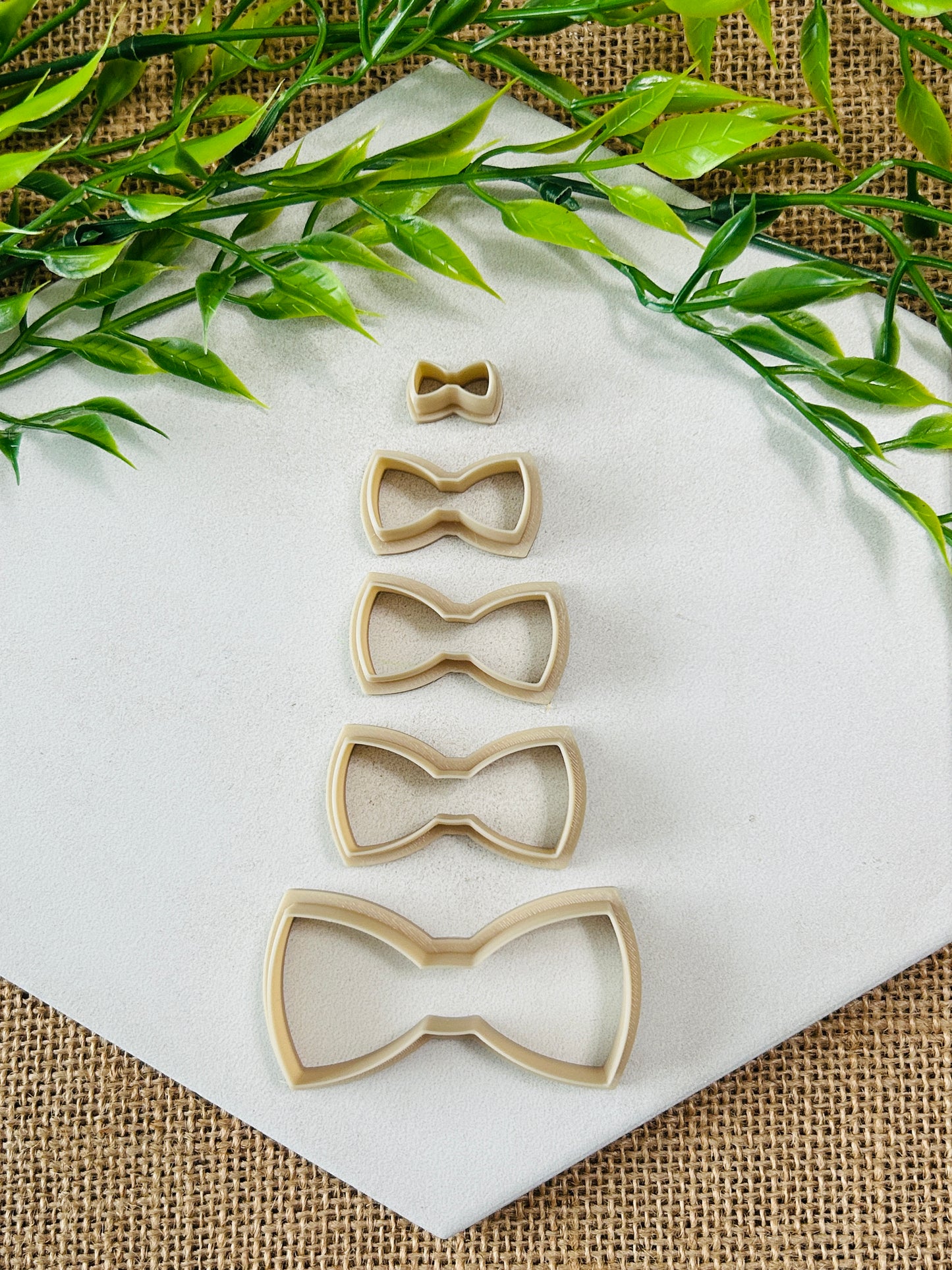 Bow Tie Outline Polymer Clay Cutter 7 Sizes You Choose