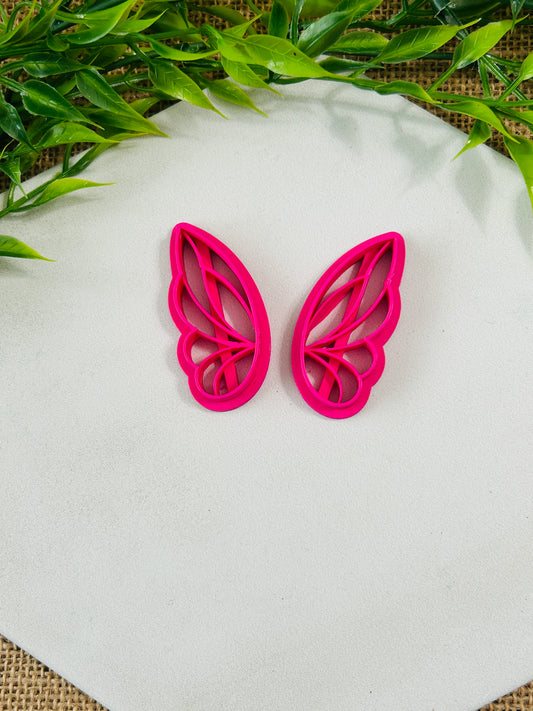 2pc Fantastical Butterfly Fairy Wing Imprint Polymer Clay Cutter Set 4 Sizes Available You Choose