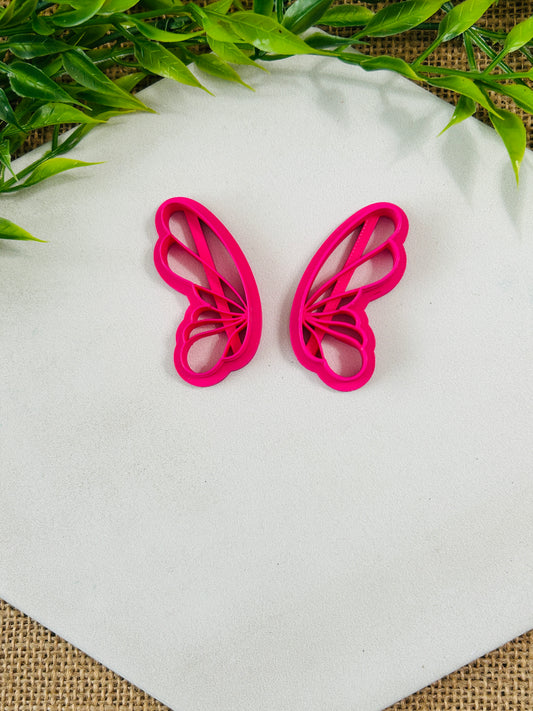 2pc Ethereal Butterfly Fairy Wing Imprint Polymer Clay Cutter Set 4 Sizes Available You Choose