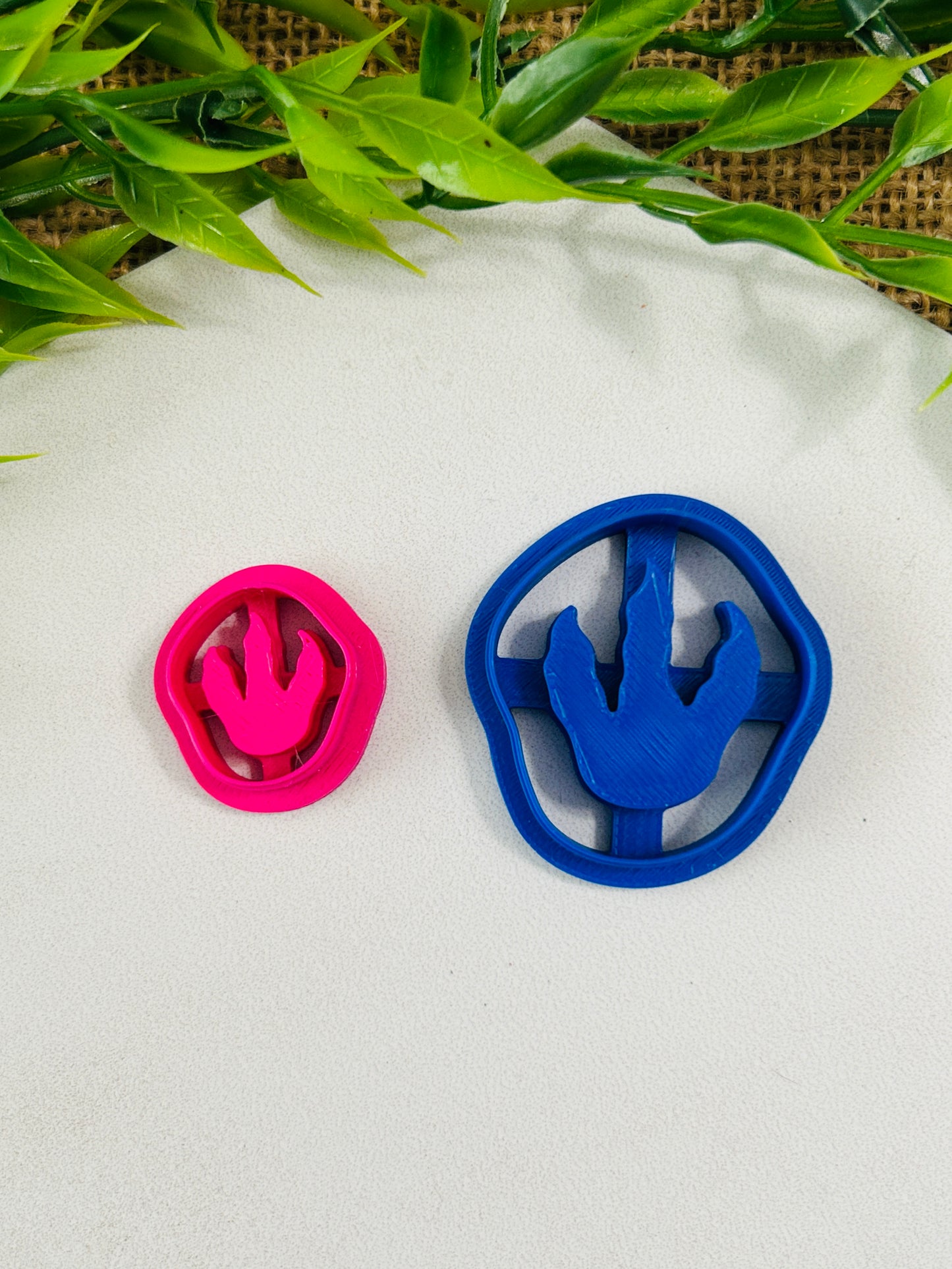 Dinosaur Track Imprint Footprint Style 2 Polymer Clay Cutter 6 Sizes You Choose