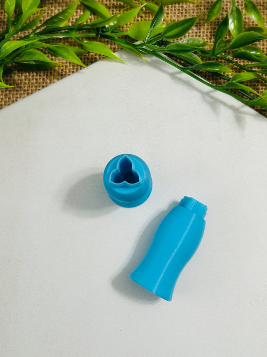 3 Petal Pointy Flower Outline Polymer Clay Micro Cutter 4 Sizes You Choose