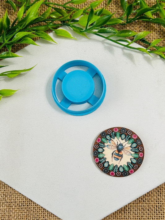 Round Circle Bezel Style Frame Polymer Clay Cutter 6 Sizes You Choose