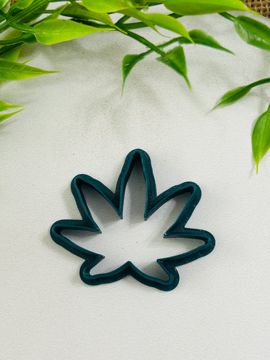 Cannabis Leaf 420 Outline Polymer Clay Cutter 5 Sizes You Choose