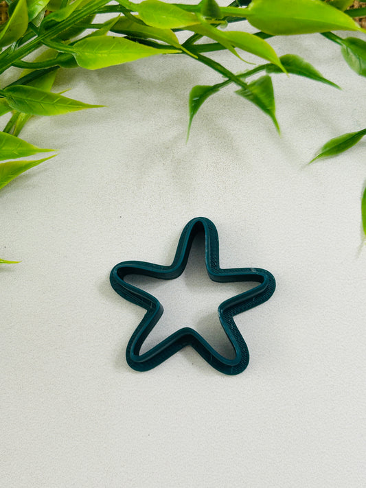 Starfish Outline Polymer Clay Cutter 6 Sizes You Choose