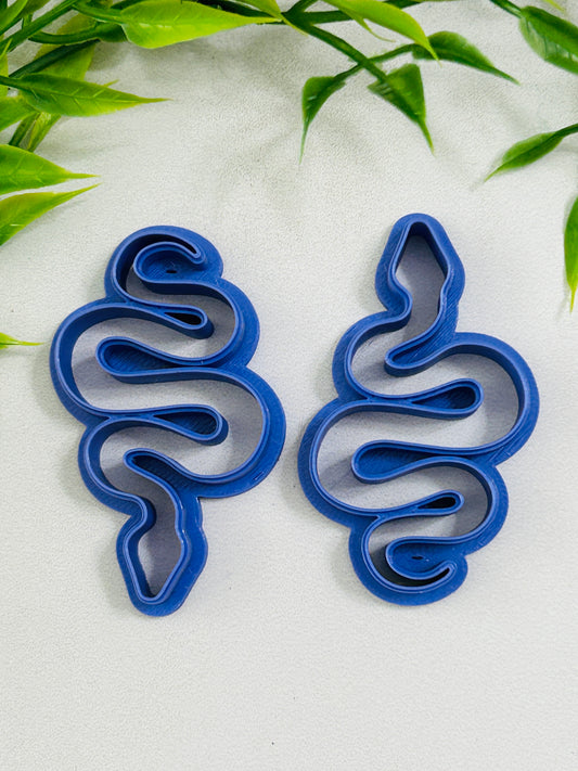 2pc Snake Profile Outline Cutter Set Polymer Clay Cutter 6 Sizes You Choose