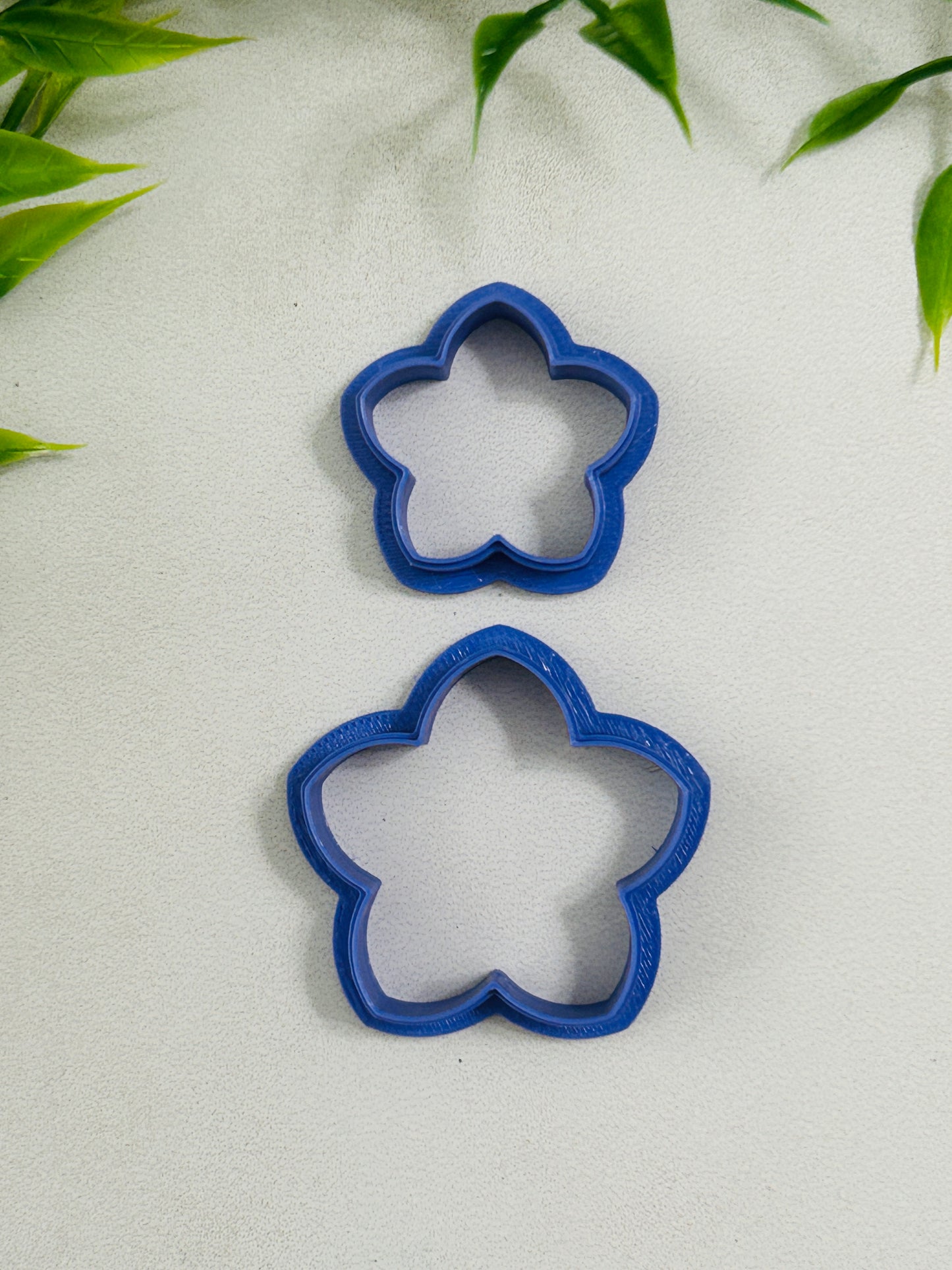 5 Petal Puffy Flower Outline Polymer Clay Cutter 10 Sizes You Choose