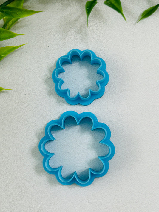 Scalloped Flower Outline Polymer Clay Cutter 10 Sizes You Choose