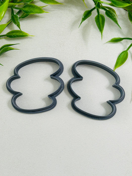 2pc Paint Swatch Outline Cutter Set Polymer Clay Cutter 14 Sizes You Choose