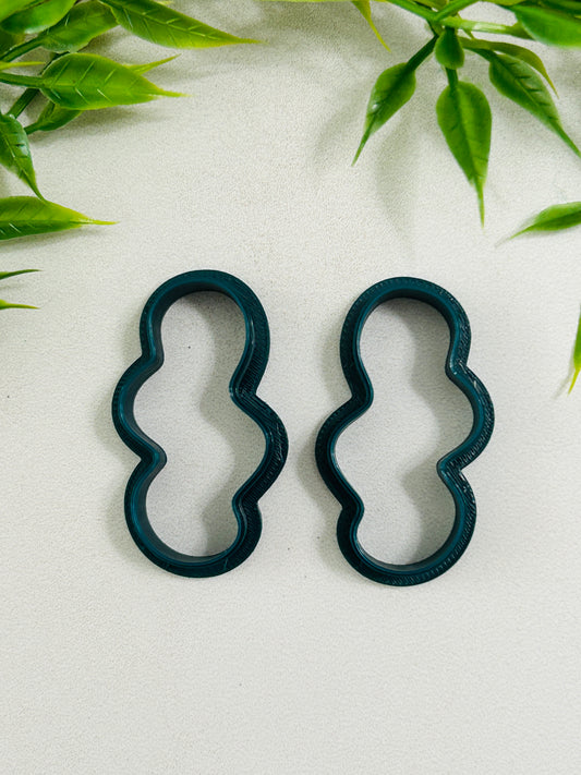 2pc Paint Smear Outline Cutter Set Polymer Clay Cutter 8 Sizes You Choose