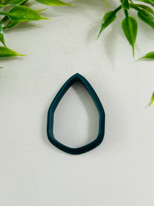 Hexagon Drop Outline Polymer Clay Cutter 10 Sizes You Choose