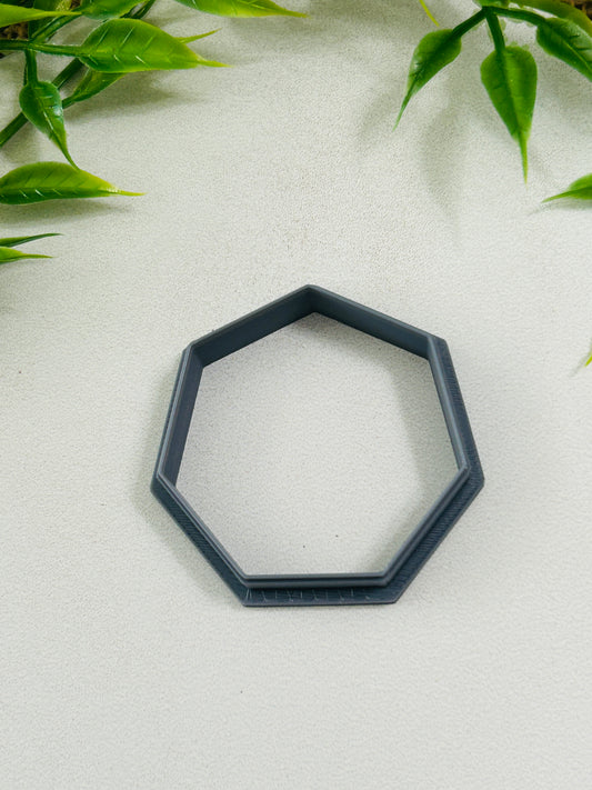 Heptagon Outline Polymer Clay Cutter 10 Sizes You Choose