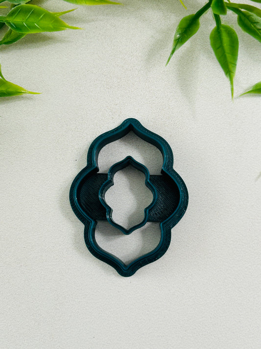 Moroccan Scallop Donut Center Cut Out Polymer Clay Cutter 8 Sizes You Choose