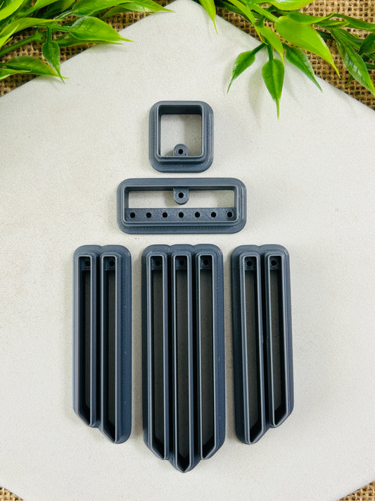 5Pc Combo A Dangle Polymer Clay Cutter Set 3 Sizes Available You Choose