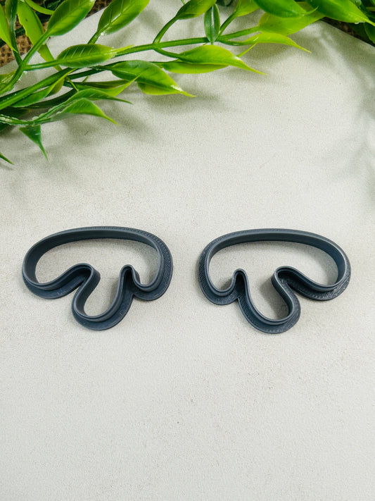 2pc Paint Drip Abstract Outline Cutter Set Polymer Clay Cutter 9 Sizes You Choose