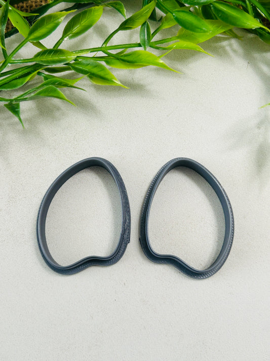 2pc Organic Petal Drop Outline Cutter Set Polymer Clay Cutter 10 Sizes You Choose