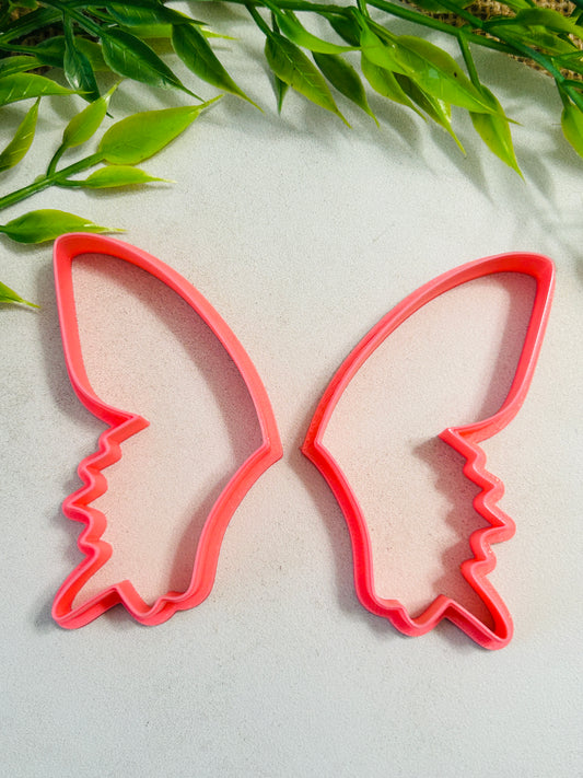 2pc Swift Butterfly Wing Polymer Clay Outline Cutter Set 4 Sizes Available You Choose