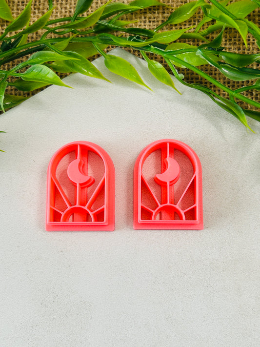 2pc Eclipse Arch Imprint Cutter Set Polymer Clay Cutter 8 Sizes You Choose