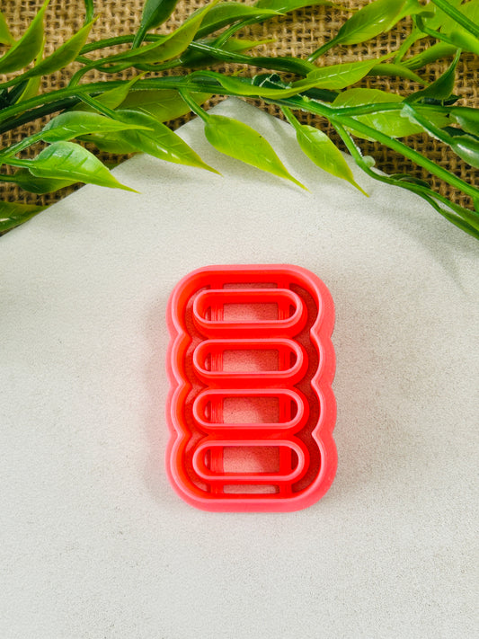 Stacked Rings Cut Out Polymer Clay Cutter 5 Sizes You Choose
