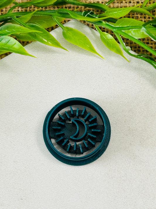 Moon Beams Imprint Polymer Clay Cutter 8 Sizes You Choose