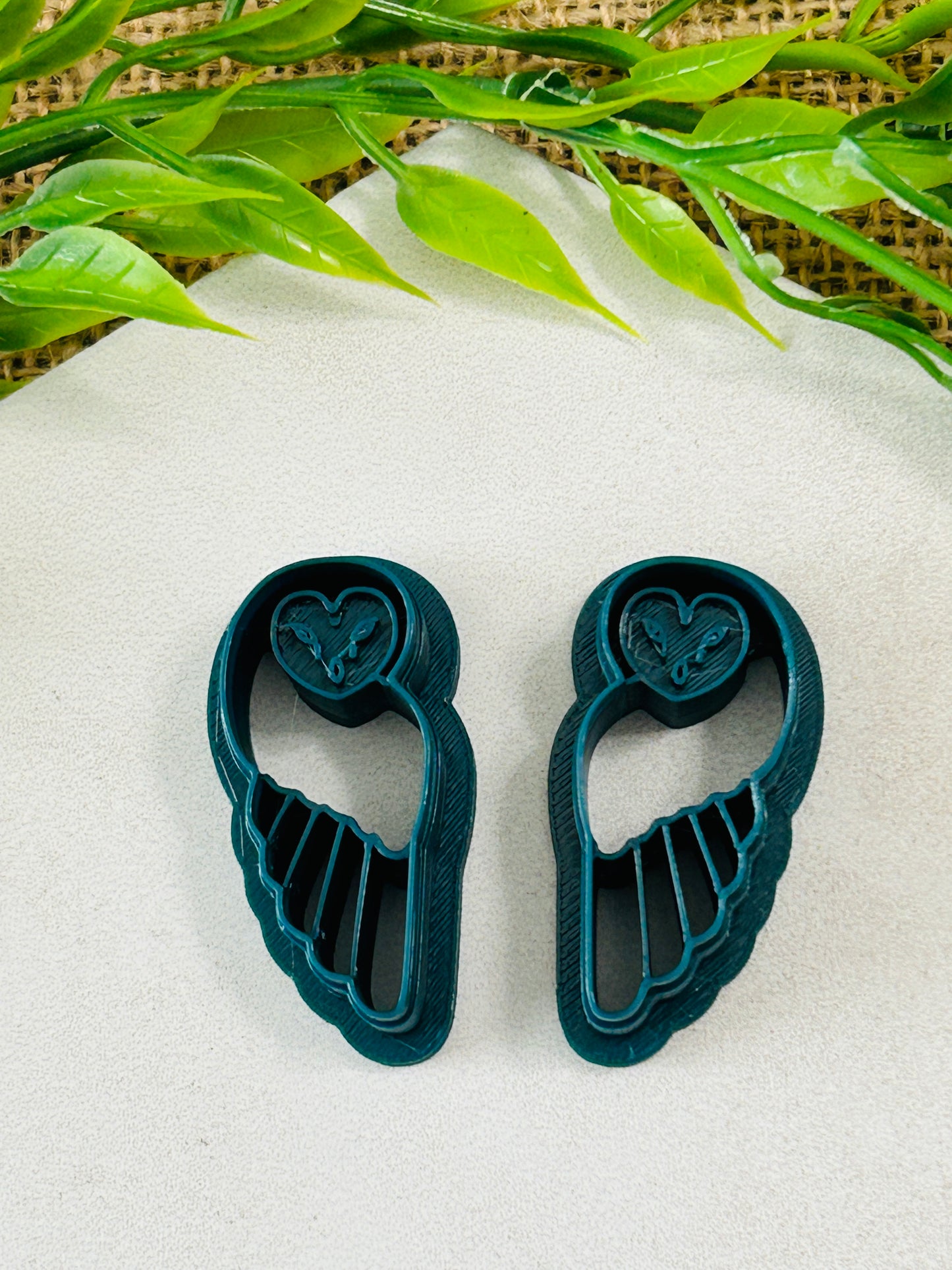2pc Mystical Owl Bird Imprint Cutter Set Polymer Clay Cutter 6 Sizes You Choose