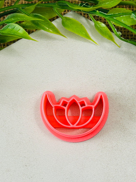 Lotus Arch Imprint Polymer Clay Cutter 8 Sizes You Choose
