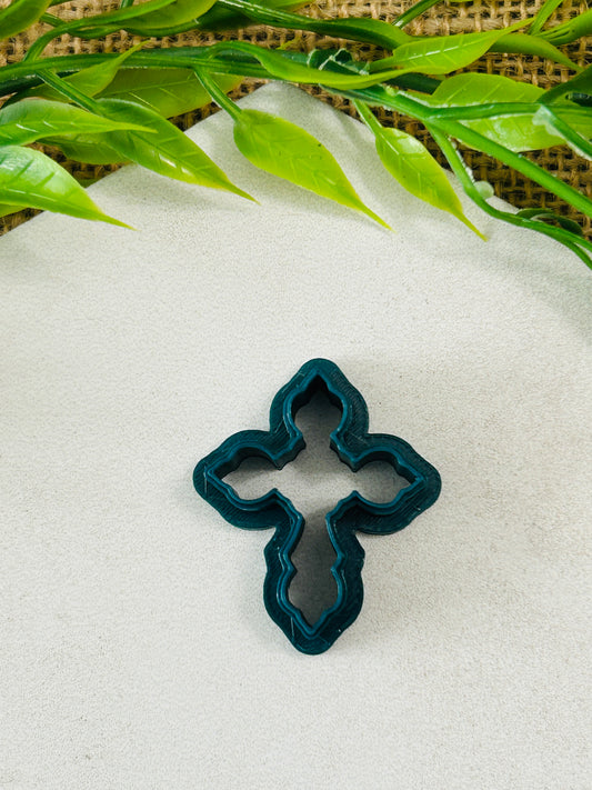 Ornate Cross Style 1 Outline Polymer Clay Cutter 14 Sizes You Choose