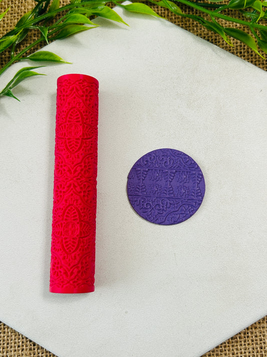Ornate Tapestry Texture Roller For Polymer Clay