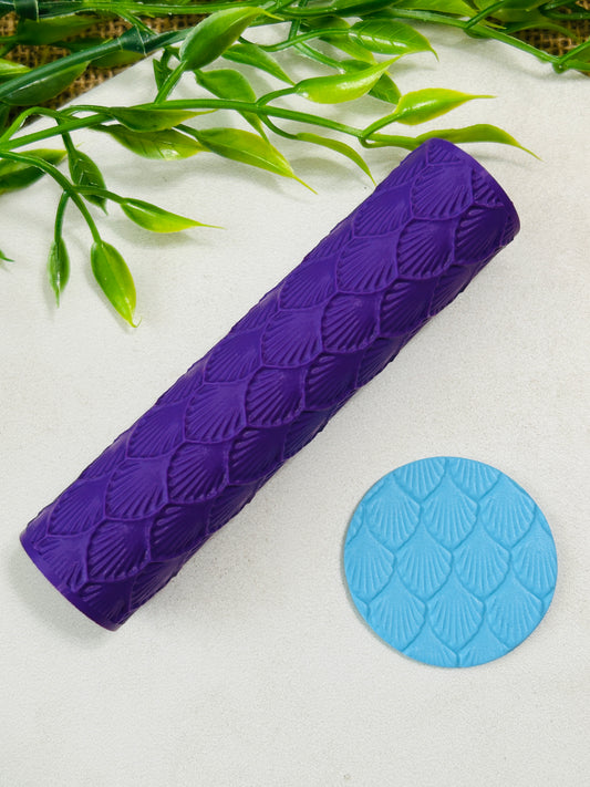 Scallop Shells Pattern Texture Roller For Polymer Clay