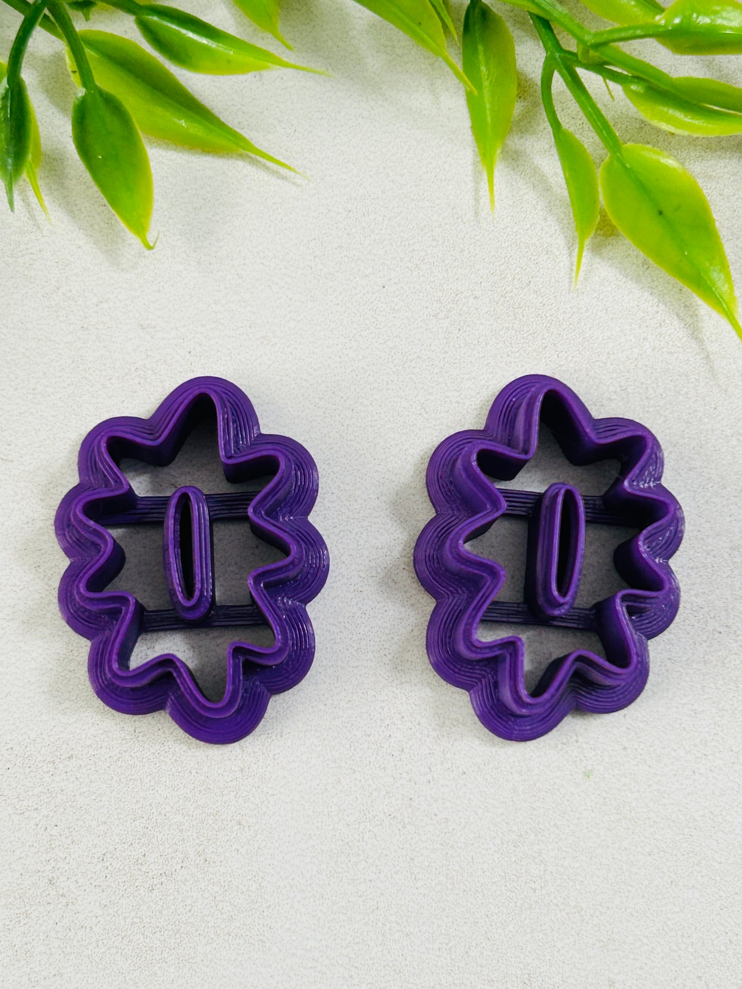 2Pc Splashy Donut Mirrored Polymer Clay Cutter Set 5 Sizes Available You Choose