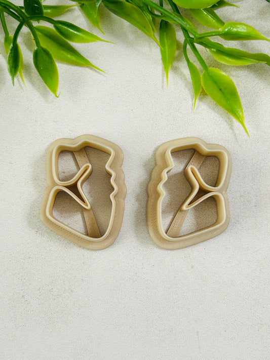 2Pc Luxxy Mirrored Polymer Clay Cutter Set 5 Sizes Available You Choose