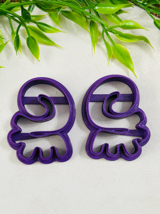 2Pc Abstract 15 Mirrored Polymer Clay Cutter Set 4 Sizes Available You Choose