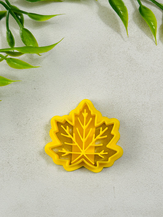 Maple Leaf Imprint Polymer Clay Cutter 6 Sizes You Choose