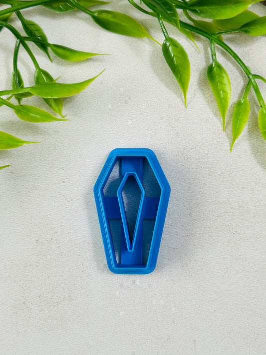 Coffin Cut Out Frame Center Polymer Clay Cutter 6 Sizes You Choose