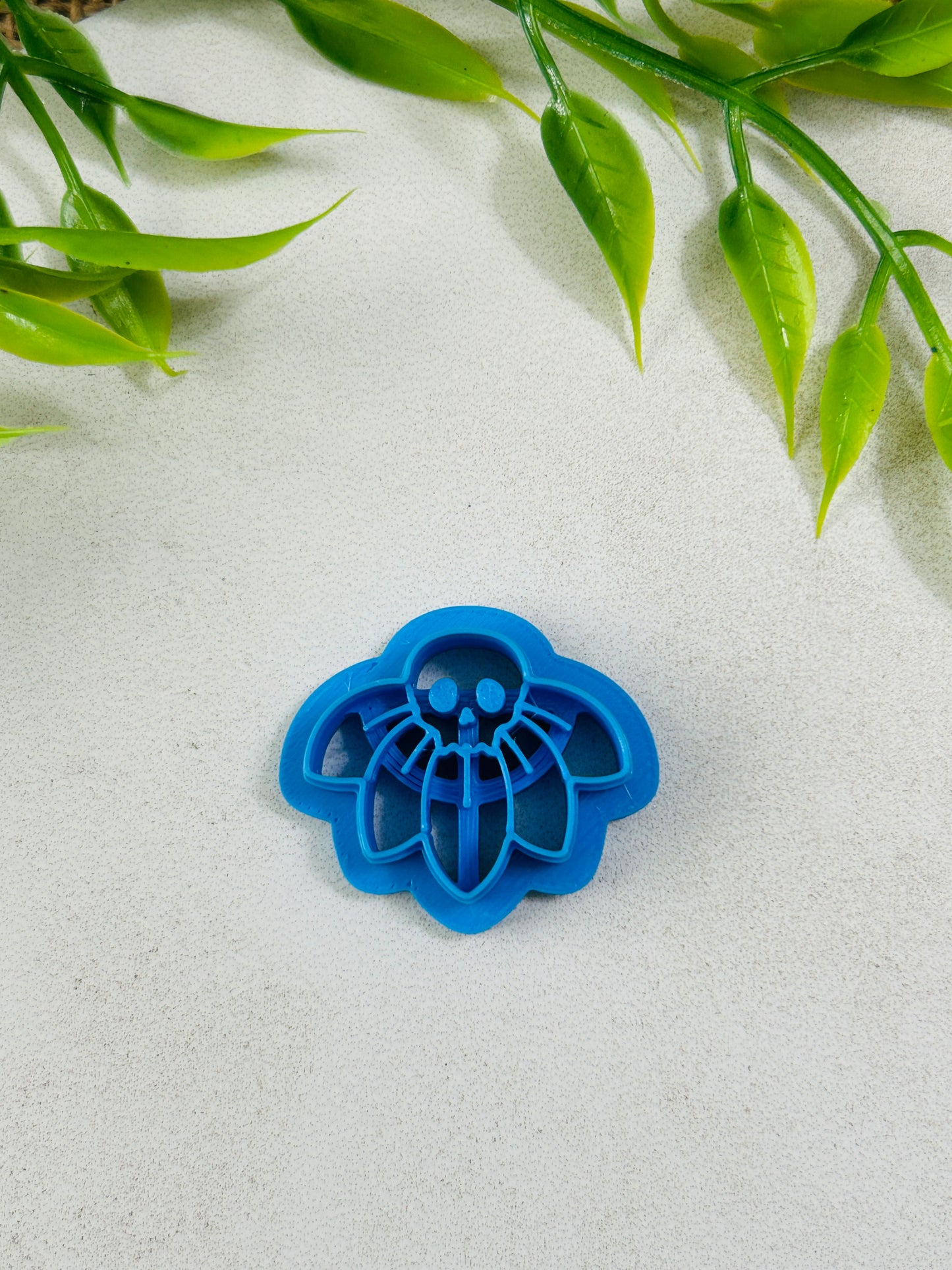 Doom Bloom Droopy Skull Half Flower Imprint Polymer Clay Cutter 4 Styles and 5 Sizes YOU CHOOSE