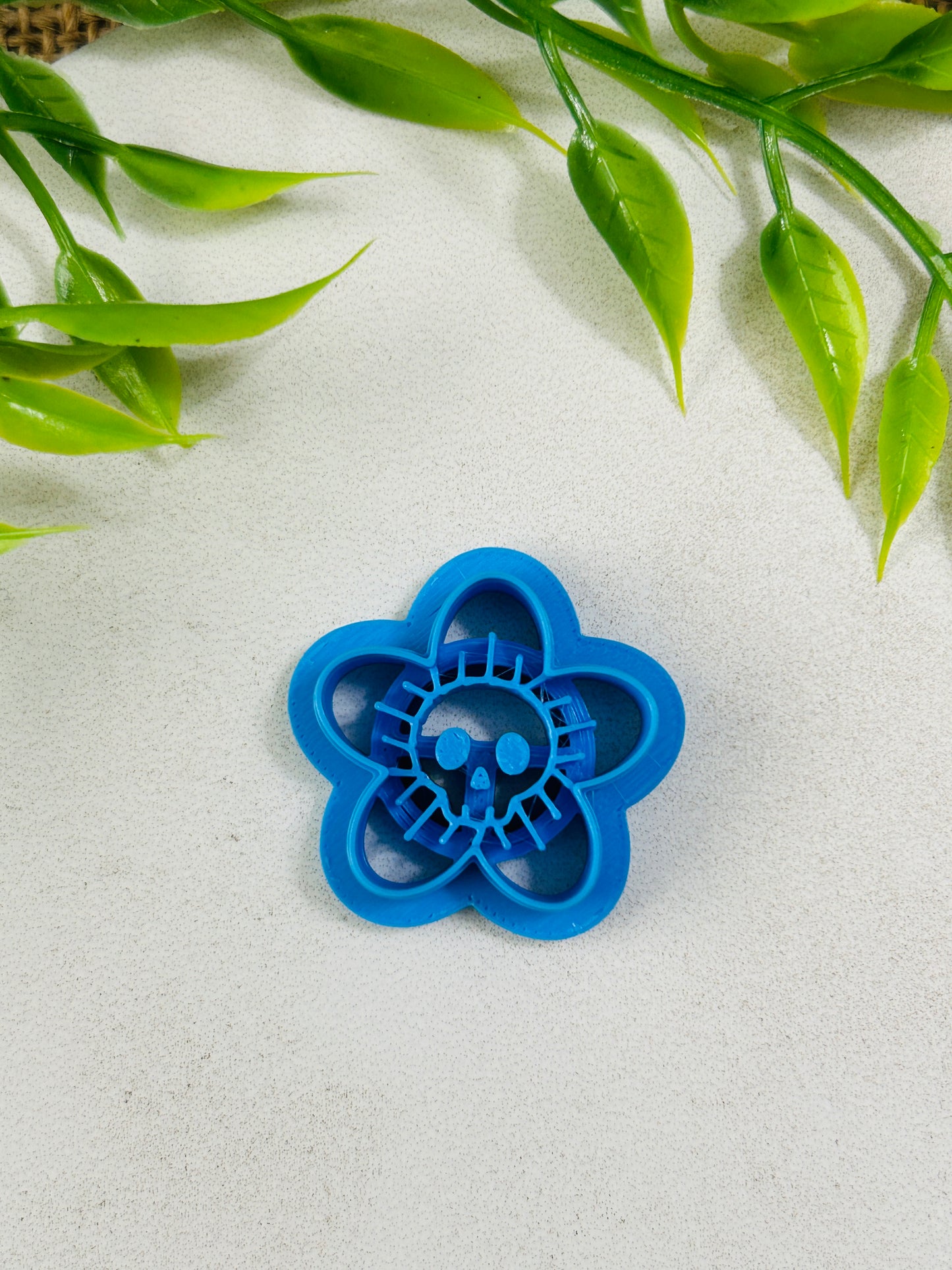 Doom Bloom Skull Flower Imprint Polymer Clay Cutter 4 Styles and 5 Sizes YOU CHOOSE