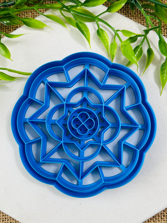 Arabian Tile Trinket Dish or Coaster Imprinted Polymer Clay Cutter